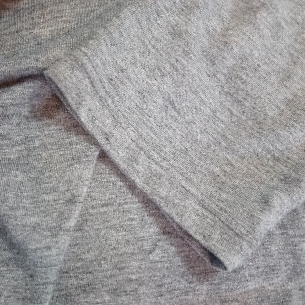 Simple Basic Flowy Open Front Long Sleeve Gray Li… - image 4